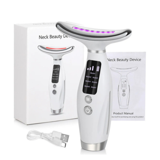 MASAJEADOR FACIAL LUZ LED 7 COLORES