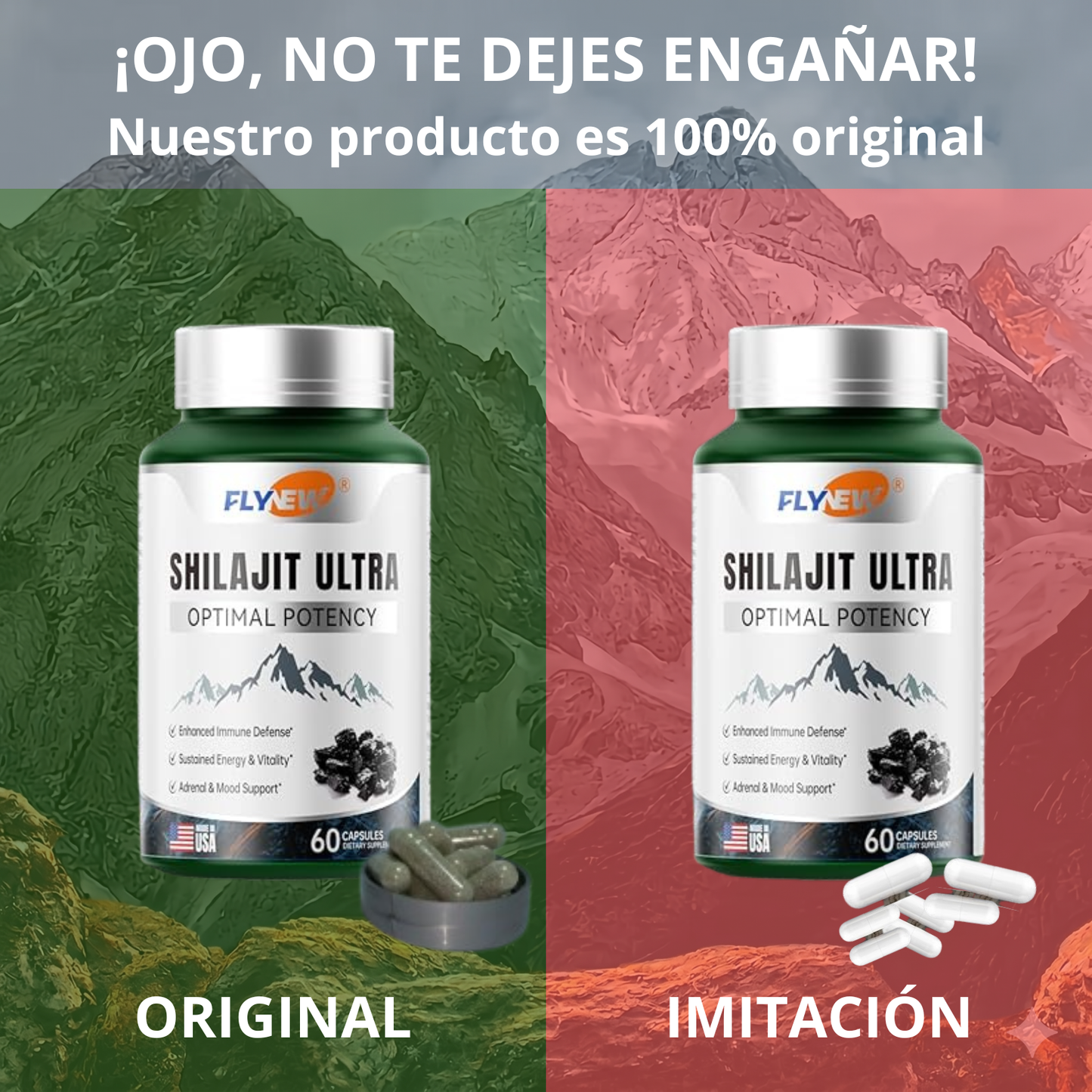 SHILAJIT ULTRA X 60 CAP ORIGINAL - LOGRA TU MEJOR VERSIÓN