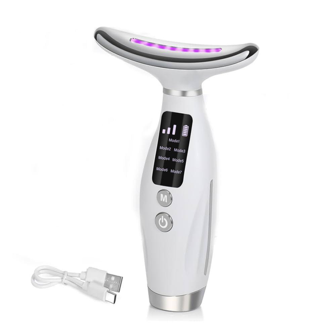 MASAJEADOR FACIAL LUZ LED 7 COLORES