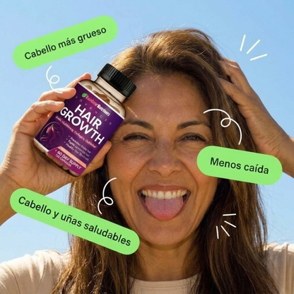 Adiós Cabello Estancado con Hair Growth Advanced™ X 120 Cápsulas