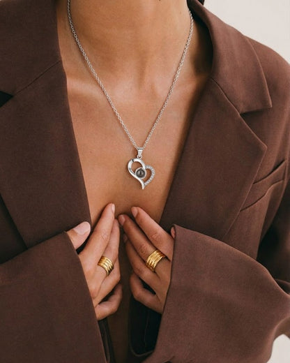 Collar Te Amo en 100 idiomas + Caja Regalo Premium