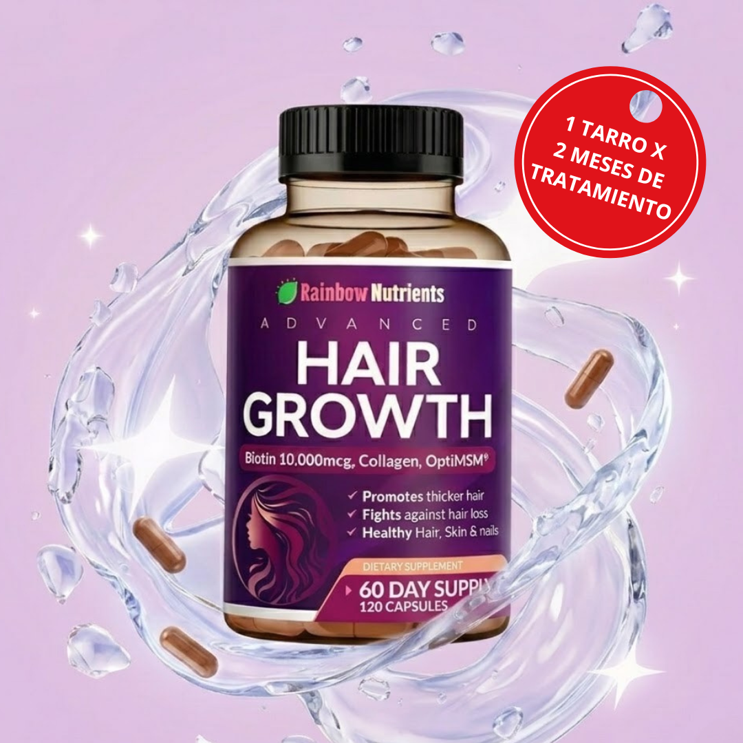 Adiós Cabello Estancado con Hair Growth Advanced™ X 120 Cápsulas