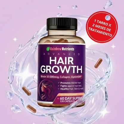 Adiós Cabello Estancado con Hair Growth Advanced™ X 120 Cápsulas