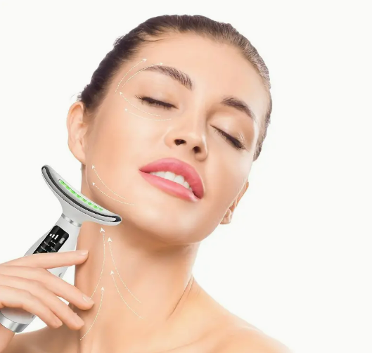 MASAJEADOR FACIAL LUZ LED 7 COLORES