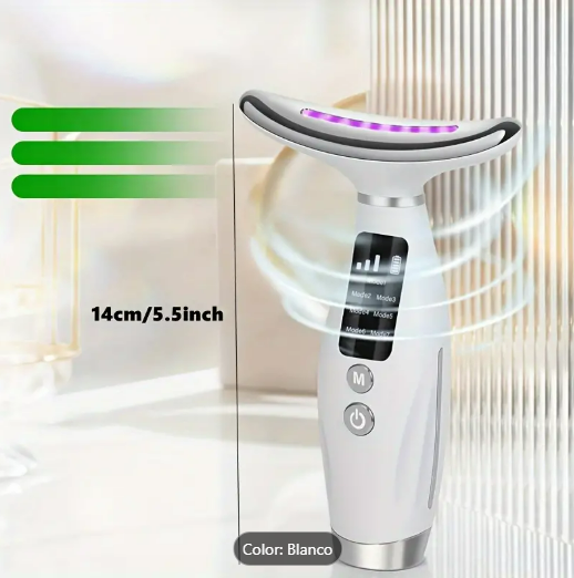 MASAJEADOR FACIAL LUZ LED 7 COLORES