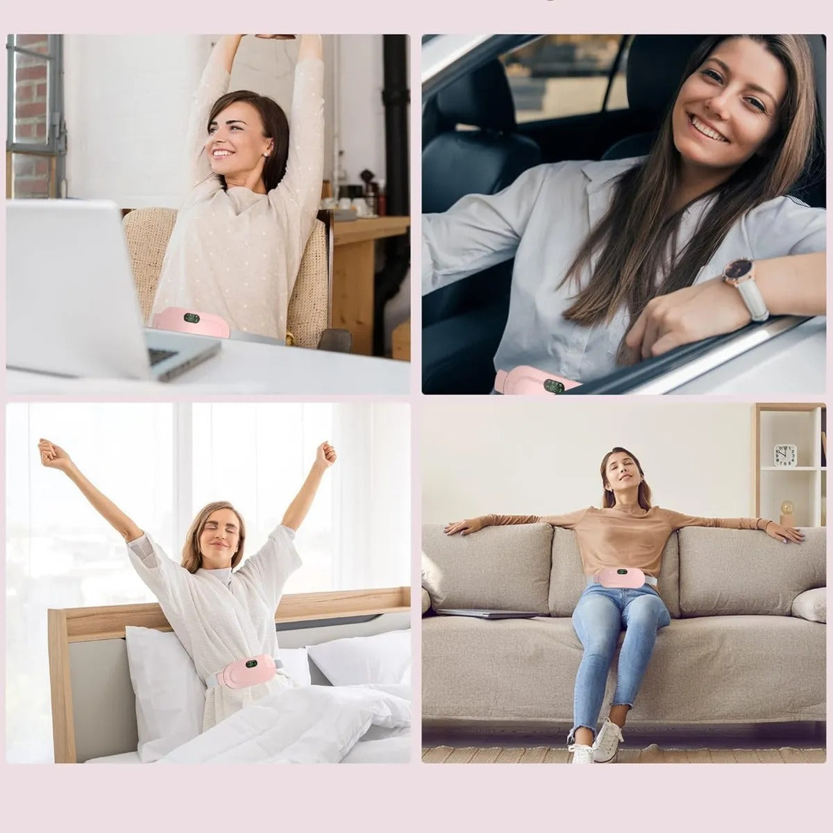 CINTURÓN MASAJEADOR ANTI CÓLICOS